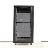 Armoire réseau 19 pouces 18U économique 600x1000x600mm, rack de serveur sur pied avec porte en verre trempé pour centre de données