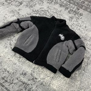 MULTIFACED FLEECE Patches cousus 100% Sherpa Fleece Polyester Fiber Broderie <span class=keywords><strong>pour</strong></span> un ajustement de haute qualité Couleur Contraste Zip up Hoodies - Product Image 6