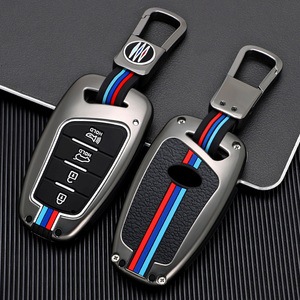 Funda inteligente para llave de coche, para <span class=keywords><strong>Hyundai</strong></span> Grand Santa Fe IX45 Genesis DH EQUUS AZERA HG Ix35 Grandeur, <span class=keywords><strong>llavero</strong></span> - Product Image 2