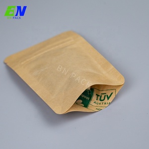 กระเป๋ายืนขึ้นเกรดอาหารย่อยสลายได้มีซิปกระเป๋าชาผงกาแฟแบบมีซิป - Product Image 5