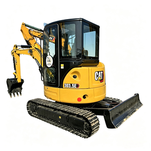 รถขุดขนาดเล็ก CAT 303.5E2 305.5E2 306E2 307E2 มือสอง น้ำหนัก 5.5 ตัน เครื่องจักรก่อสร้างขนาดกะทัดรัด ระบบไฮดรอลิก - Product Image 1