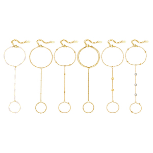 G4558, venta al por mayor, anillo <span class=keywords><strong>de</strong></span> dedo <span class=keywords><strong>de</strong></span> acero inoxidable, pulseras apiladas, impermeable, diseño <span class=keywords><strong>de</strong></span> cuentas <span class=keywords><strong>de</strong></span> perlas, pulseras esclavas <span class=keywords><strong>de</strong></span> moda - Product Image 5