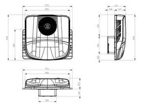 Aire acondicionado para techo Dc 24V, aire acondicionado para techo de 12V, aire acondicionado para camiones de servicio pesado para marca Man MB Volvo Europe - Product Image 6