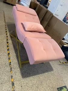 Modern Luxury Velvet Beauty Salon Curved Lash Bed Facial Beauty Massage Table Bed - Product Image 3