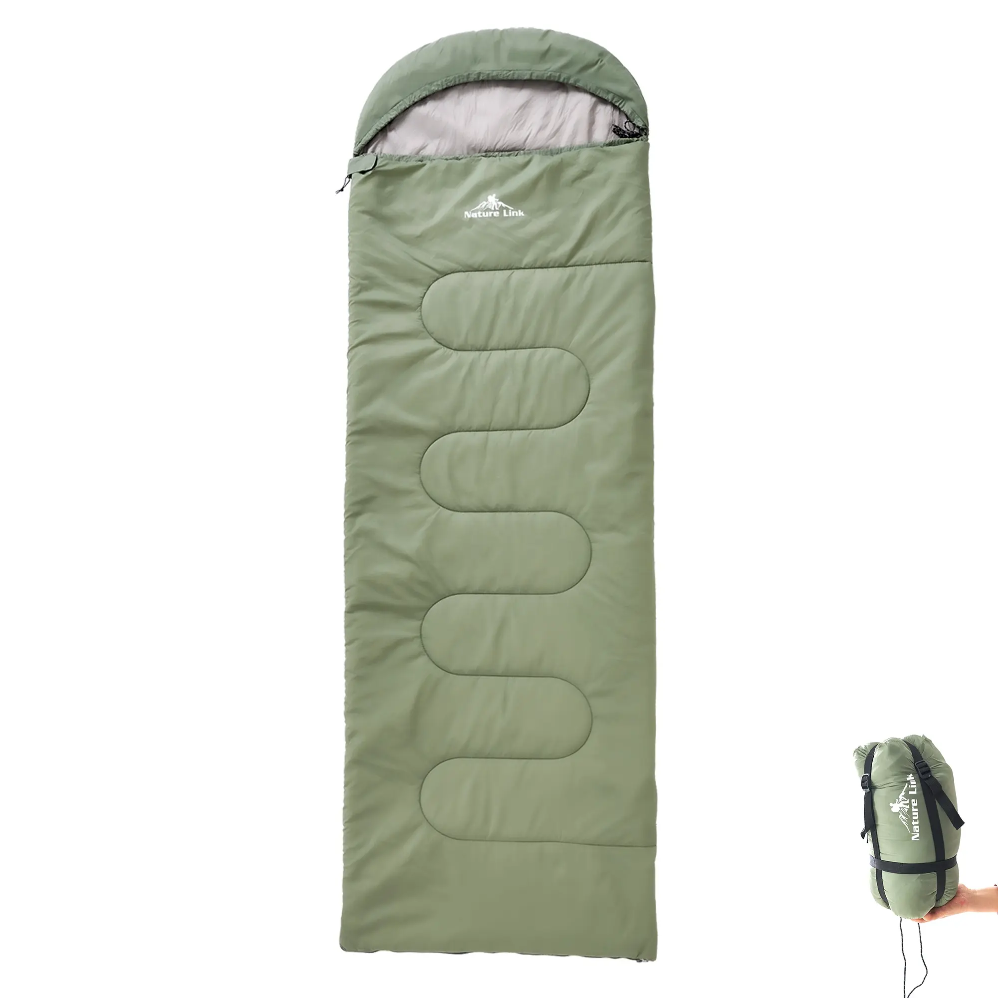 Los mejores sacos de dormir para exteriores para clima frío, tela de poliéster a prueba de humedad con relleno de algodón