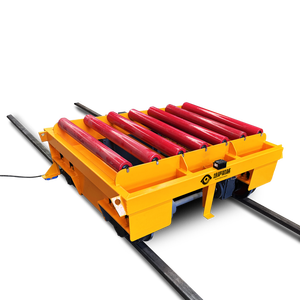 Atölyelerde Büyük İş Parçaları, Makineler ve Ekipmanları Taşımak İçin Endüstriyel Kablo Tamburlu Motorlu Transfer Aracı - Product Image 1