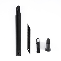 7mo Haute Qualité Logo Personnalisé 9mm Couteau Utilitaire Lame Rétractable Boîte Cutter Promotion Cadeau Art Couteaux Avec Boîte PPF Outils