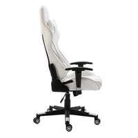 Chaise de gaming réglable en similicuir PVC multicolore avec accoudoirs en fer 2D, pivotante et inclinable, vérin à gaz 3 positions, pour bureau à domicile chinois, très demandée