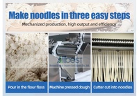 Machine automatique de fabrication de nouilles fraîches et sèches pour ramen, riz, Indomie, nouilles chinoises et japonaises