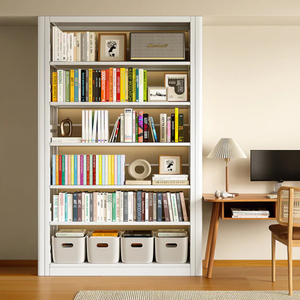 Heavy Duty Vertical Metal Adjustable Waterproof Multifunction Floor-<b>Standing</b> Kids <b>Bookshelf</b> for Living Room - Product Image 5
