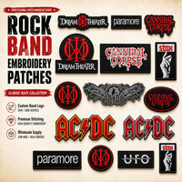 Badge personnalisé DIY avec broderie Street Fashion, groupe de rock Dream Theater