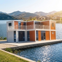 SKYLINE Maison conteneur modulaire portable personnalisée 20ft 40ft ignifuge, facile à installer, pour bureau, camp ou mini-maison