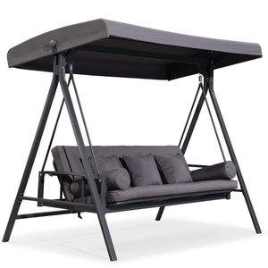 Dwoo Outdoor Waterproof <span class=keywords><strong>3</strong></span> Seats Large Porch Swing Stand Meubles de jardin Patio Swinging Chair - Product Image 5