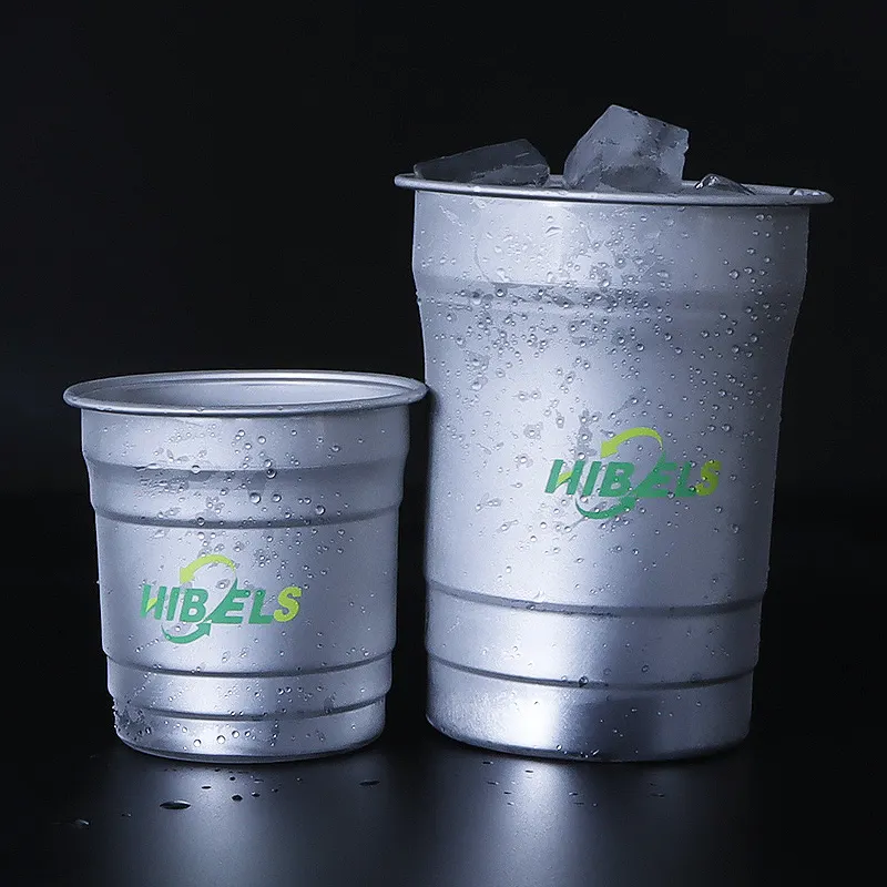 Hibels Wegwerp Feest Chill Cup 9Oz 16Oz 20Oz Outdoor Camping Herbruikbare Aluminium Koude Beker