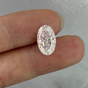 Piedra Preciosa Suelta <span class=keywords><strong>de</strong></span> Moissanita Cultivada en Laboratorio, Corte Ovalado Super Blanco <span class=keywords><strong>de</strong></span> 8x12 mm, <span class=keywords><strong>4</strong></span> <span class=keywords><strong>Quilates</strong></span>, Corte Hielo Triturado, <span class=keywords><strong>Precio</strong></span> por Quilate - Product Image 3