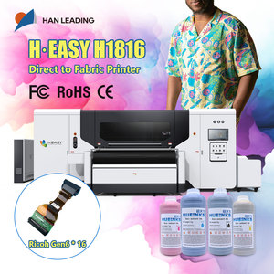H Dễ Dàng H1816/Gen6 Qrinthead Dệt Máy In Kỹ Thuật Số Trực Tiếp Để Vải Hiệu Quả Ổn Định 1.8M Phản Ứng Máy In Kỹ Thuật Số - Product Image 1