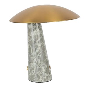 Lampe de table en forme de champignon, base en marbre, commande tactile, LED rechargeable, lumière d'ambiance pour chambre à coucher, décoration d'hôtel - Product Image 5