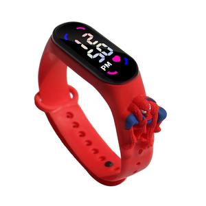 Bracelet électronique en silicone <span class=keywords><strong>Mickey</strong></span> pour enfants, <span class=keywords><strong>montre</strong></span> sport LED rétro rouge, affichage numérique, pour filles et femmes, étanche, tendance - Product Image 3