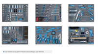 Chariot de rangement d'outils multifonctionnel de grande capacité pour une utilisation professionnelle en atelier