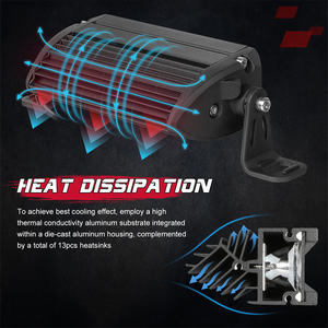 1つのペアボックス30W 6インチスポットビーム単列12V LEDライトバーUTV SUVオフロードピックアップトラック用 - Product Image 3