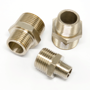 Sản Xuất Tại Trung Quốc Nam <span class=keywords><strong>Threaded</strong></span> Straight Brass Ống Phù Hợp Brass Hexagon Núm Vú - Product Image 4