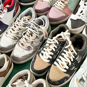 Chaussures d'occasion S33-1 en gros, marque S&B Air & J, coupe basse, maille de coton de haute qualité, vente en gros directe d'usine, chaussures de sport de seconde main de grade A - Product Image 4