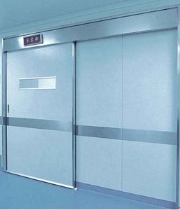 ประตูเหล็กเลื่อนแบบปิดผนึกควบคุมด้วยระบบไฟฟ้า, ประตูเลื่อนแบบปิดผนึกสแตนเลสพร้อมเซ็นเซอร์เท้า - Product Image 2