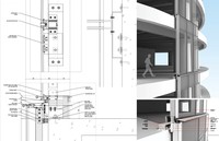Fuson 2023 Façade en verre paramétrique en aluminium double verre avec mur-rideau pour mur de verre de façade de maison