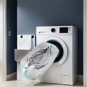 Sacchetto Lavanderia Riutilizzabile Lavinia in Cotone e Poliestere per Scarpe e Vestiti, Compatibile con Lavatrice e Asciugatrice, per Tutte le Taglie, Uso Bagno - Product Image 3