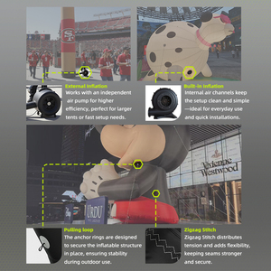 Arco de Entrada Inflable Airvon Twin Flamingo, Estructura Decorativa de Gran Escala para Parques Temáticos - Product Image 5