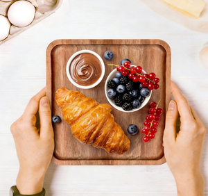 다용도 나무 트레이 스시 디저트 접시 아카시아 나무 스테이크 서빙 보드 - Product Image 6