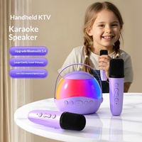 Système de karaoké pour enfants certifié ROHS, microphone tout-en-un pour haut-parleur portable ABS P9 de 5,3 8 pouces