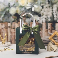 Sacs en Papier Rose Créatifs avec Fenêtre Transparente pour Cadeaux d'Invités, Souvenirs de Mariage, Emballage Alimentaire de Grossiste de Fabricants Chinois