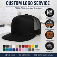 Casquettes de sport structurées en coton Ripstop à 5 panneaux avec logo brodé personnalisé et dos en maille