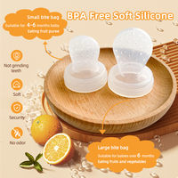 Sans BPA Silicone bébé fruits frais nourriture maille mangeoire fruits anneau de dentition mangeoire fruits sucette pour les nourrissons