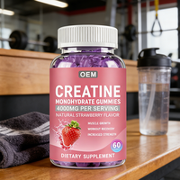 Gommes à la créatine monohydrate, bonbons gélifiés aromatisés au raisin pour stimuler l'immunité, pour adultes, femmes enceintes, complément nutritionnel sportif