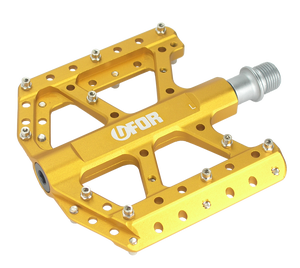 Pedales de Plataforma BMX Resistentes UFOR UF-303, Perfil Delgado, Pernos Reemplazables, Rodamientos Sellados, Aleación de Aluminio Ultraligera para Freestyle - Product Image 3