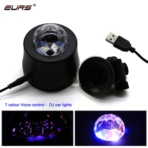 Sản Phẩm Mới Xe LED Trang Trí Ánh Sáng RGB 6LED USB DJ Âm Nhạc Nhịp Điệu Đèn LED Bầu Không Khí Nổ Mìn Đèn Flash Stroboscopic Đèn - Product Image 3