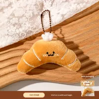 Porte-clés en peluche pain écologique sac pendentif porte-clés créatif petite poupée accessoires en gros cadeaux de mariage femmes