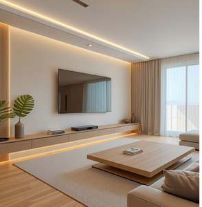 Ensemble de meubles de salon contemporains Zensinc, design personnalisé en panneaux de bois, haute qualité, tailles et couleurs personnalisables, villa - Product Image 2