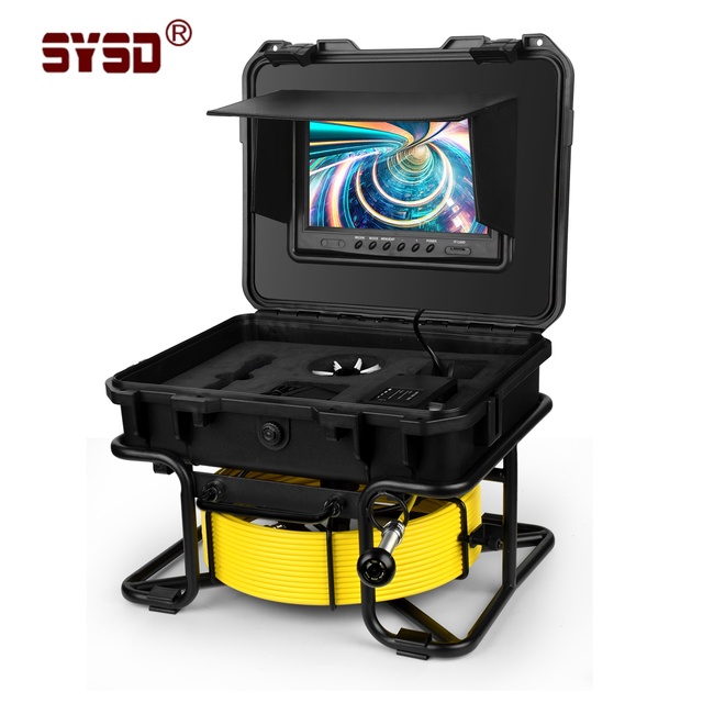 9in Ultra HD CMOS Wireless WiFi/DVR Distance Counter Industrial Endoscope Outdoor Waterproof Box Camera SD Card Pipe Sewer
