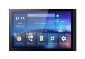 Touch screen da 10 pollici android 10.0 videocitofono per appartamento residenziale cavo RJ45 collegare il citofono IP