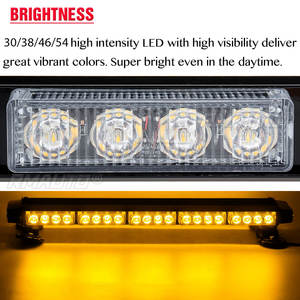 Luz Estroboscópica LED de 12V para Techo de Auto, de 15 a 38 Pulgadas, Luz de Advertencia Intermitente de Seguridad para Camiones, Remolques e Ingeniería - Product Image 3