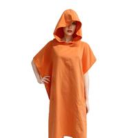 Serviettes personnalisées avec logo imprimé, en microfibre, pour adultes, poncho de surf, serviette de bain à capuche, serviette de plage