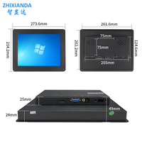 Écran tactile capacitif/résistif mural intégré IPS 10,4 pouces 1024*768 4:3, moniteur LCD VGA pas cher