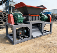 Déchiqueteuse de pneus haute capacité 18t/h à double arbre, ligne de recyclage automatique de pneus avec PLC