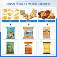 Machine d'emballage verticale automatique à 10/14 têtes pour biscuits, snacks et aliments en sachet, avec injection d'azote pour chips de pommes de terre