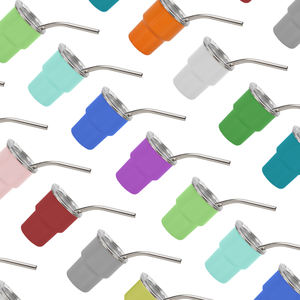 แก้วน้ำสแตนเลสพร้อมหลอดโลหะสำหรับเดินทางถ้วยพิมพ์ซับลิเมชันขนาด2ออนซ์/4ออนซ์/6ออนซ์ดีไซน์ใหม่ - Product Image 2