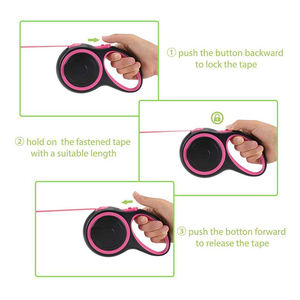 Correa para caminar de alta resistencia, sin enredos, para perros de raza pequeña/mediana/grande, cuerda de tracción telescópica para mascotas - Product Image 5