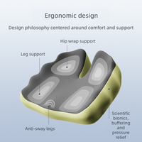Coussin de coccyx en mousse à mémoire de forme pour chaise de bureau et siège de voiture, soulagement de la douleur
